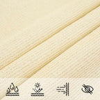 Sonnensegel 160 g/m² Creme 3x3x4,2 m HDPE