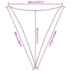 Sonnensegel 160 g/m² Weiß 4x5x5 m HDPE