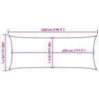 Sonnensegel 160 g/m² Hellgrün 2x5 m HDPE