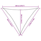 Sonnensegel 160 g/m² Hellgrün 5x5x6 m HDPE