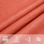 Sonnensegel 160 g/m² Terrakottarot 2x2 m HDPE