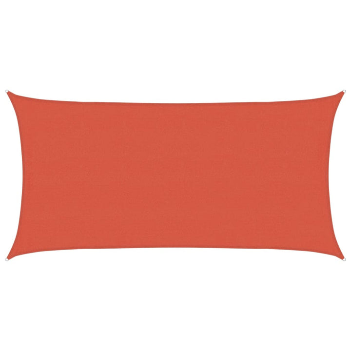 Sonnensegel 160 g/m² Terrakottarot 4x7 m HDPE