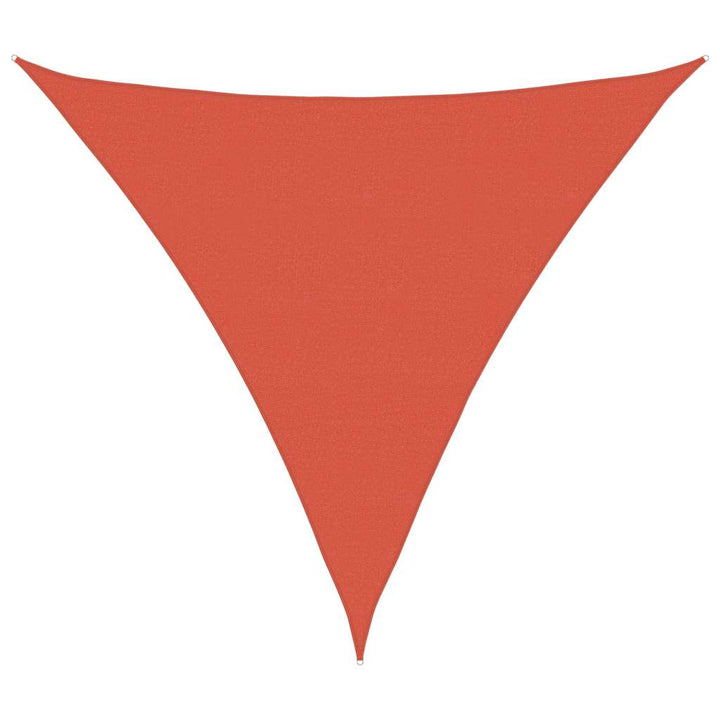 Sonnensegel 160 g/m² Dreieckig Terrakottarot 6x6x6 m HDPE