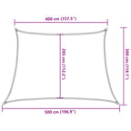 Sonnensegel 160 g/m² Trapezform Terrakottarot 4/5x3 m HDPE