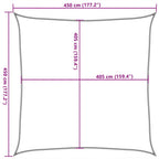 Sonnensegel 160 g/m² Taupe 4,5x4,5 m HDPE