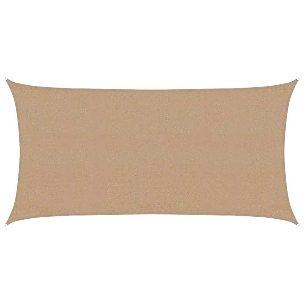 Sonnensegel 160 g/m² Taupe 3x6 m HDPE