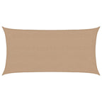 Sonnensegel 160 g/m² Taupe 4x7 m HDPE