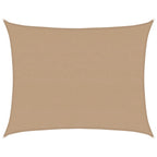 Sonnensegel 160 g/m² Taupe 6x8 m HDPE
