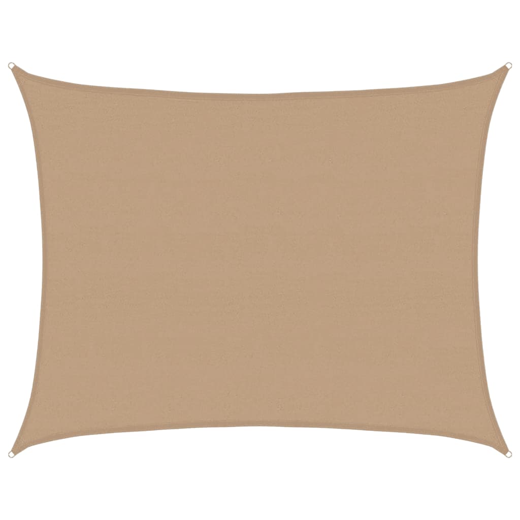 Sonnensegel 160 g/m² Taupe 6x8 m HDPE