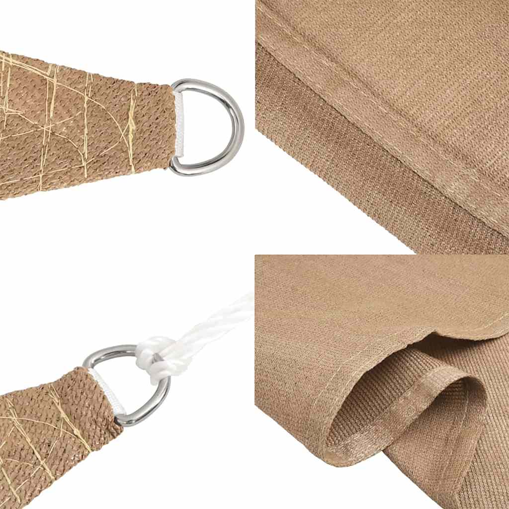 Sonnensegel 160 g/m² Taupe 6x8 m HDPE