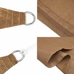 Sonnensegel 160 g/m² Taupe 6x8 m HDPE