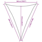 Sonnensegel 160 g/m² Taupe 5x6x6 m HDPE