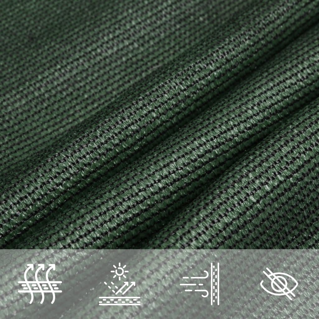 Sonnensegel 160 g/m² Dunkelgrün 2,5x2,5 m HDPE