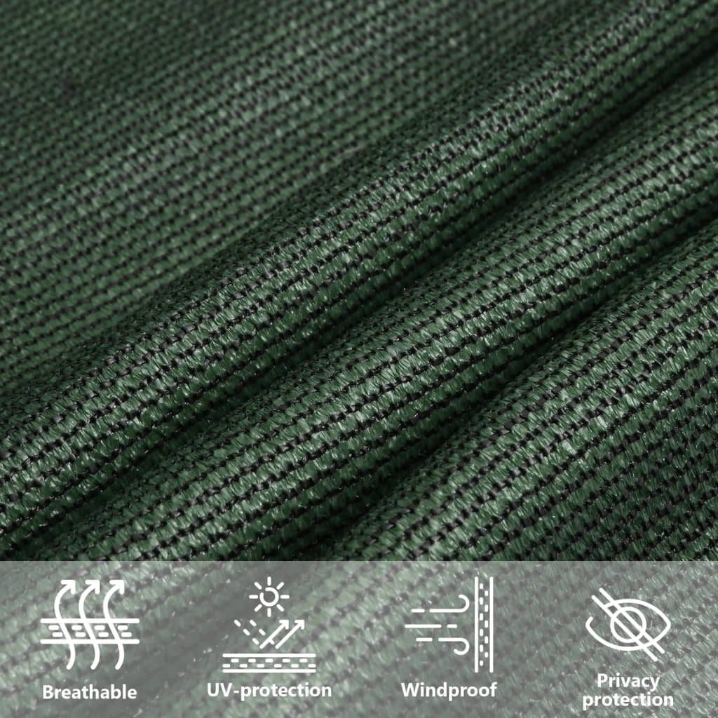Sonnensegel 160 g/m² Dunkelgrün 2,5x2,5 m HDPE