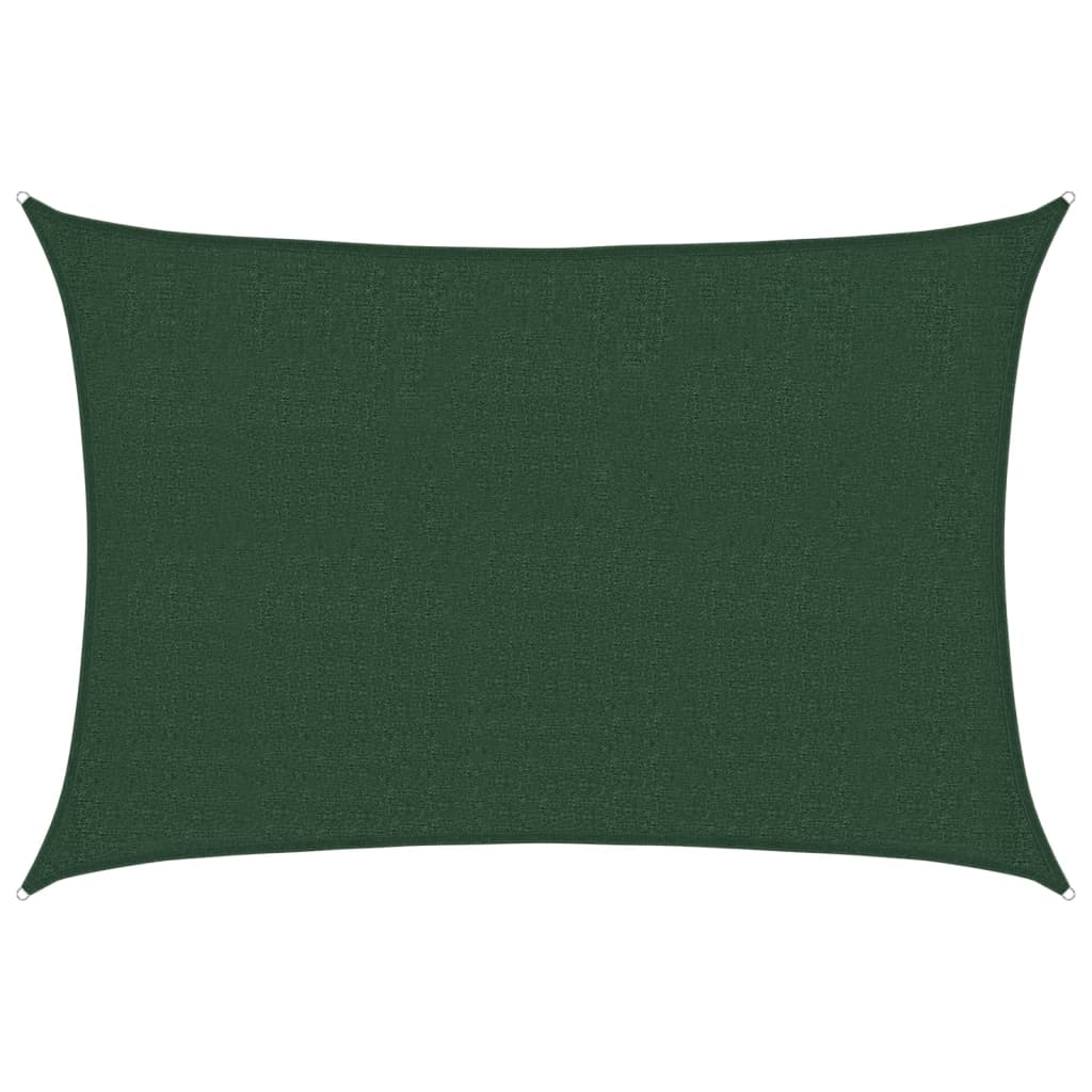 Sonnensegel 160 g/m² Dunkelgrün 2,5x3,5 m HDPE