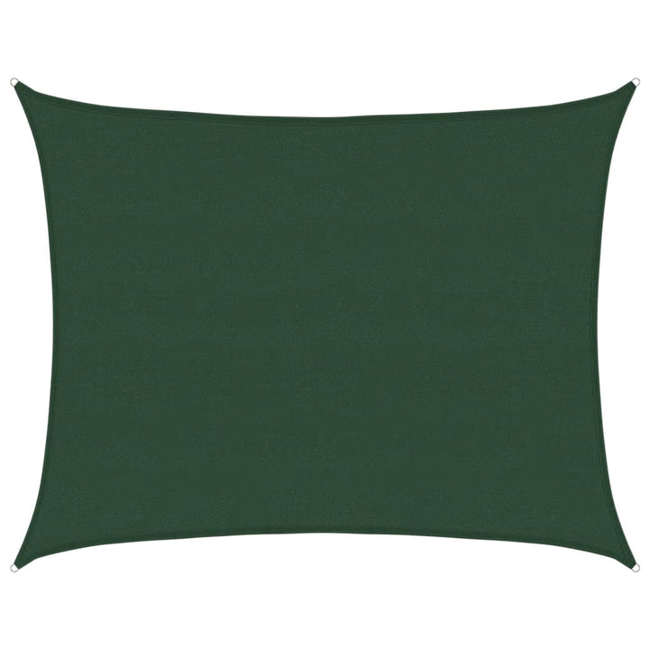 Sonnensegel 160 g/m² Dunkelgrün 6x8 m HDPE