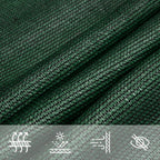Sonnensegel 160 g/m² Dunkelgrün 4,5x4,5x4,5 m HDPE