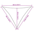 Sonnensegel 160 g/m² Dunkelgrün 5x5x6 m HDPE