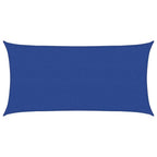 Sonnensegel 160 g/m² Rechteckig Blau 3x6 m HDPE