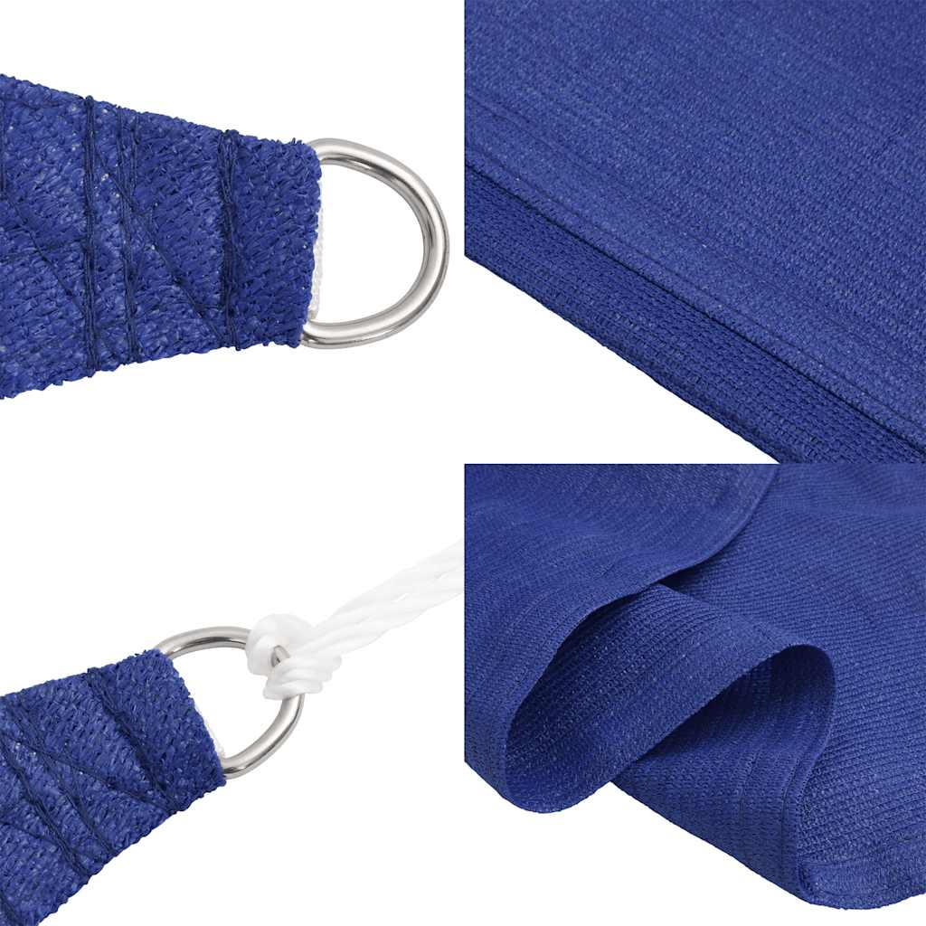 Sonnensegel 160 g/m² Dreieckig Blau 4x5x5 m HDPE