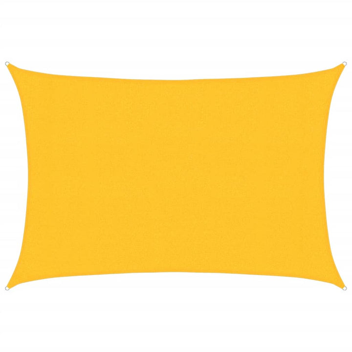 Sonnensegel 160 g/m² Gelb 3x4 m HDPE