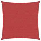 Sonnensegel 160 g/m² Rot 7x7 m HDPE