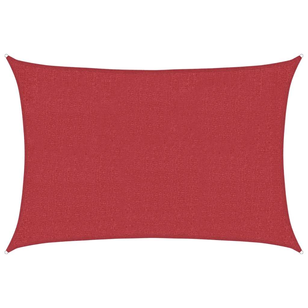Sonnensegel 160 g/m² Rot 3x4,5 m HDPE