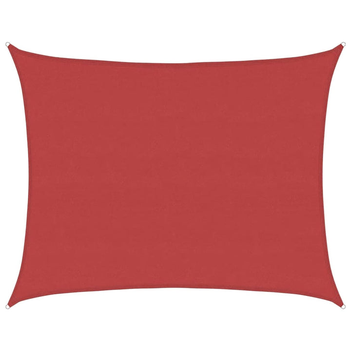 Sonnensegel 160 g/m² Rot 6x7 m HDPE