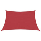 Sonnensegel 160 g/m² Rot 3/4x2 m HDPE