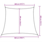 Sonnensegel 160 g/m² Rot 4/5x4 m HDPE