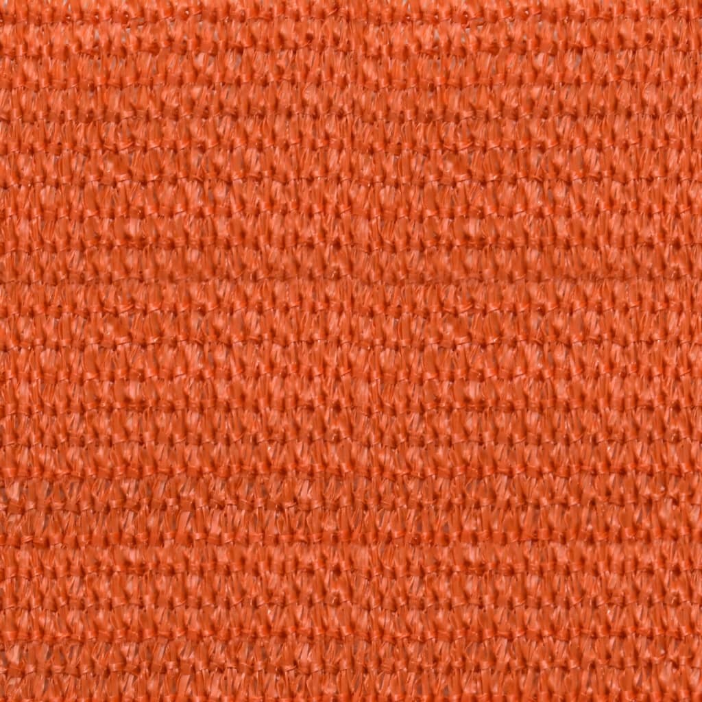 Sonnensegel 160 g/m² Quadratisch Orange 7x7 m HDPE