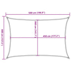 Sonnensegel 160 g/m² Orange 3,5x5 m HDPE