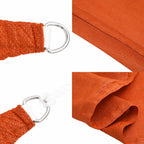 Sonnensegel 160 g/m² Dreieckig Orange 3,6x3,6x3,6 m HDPE