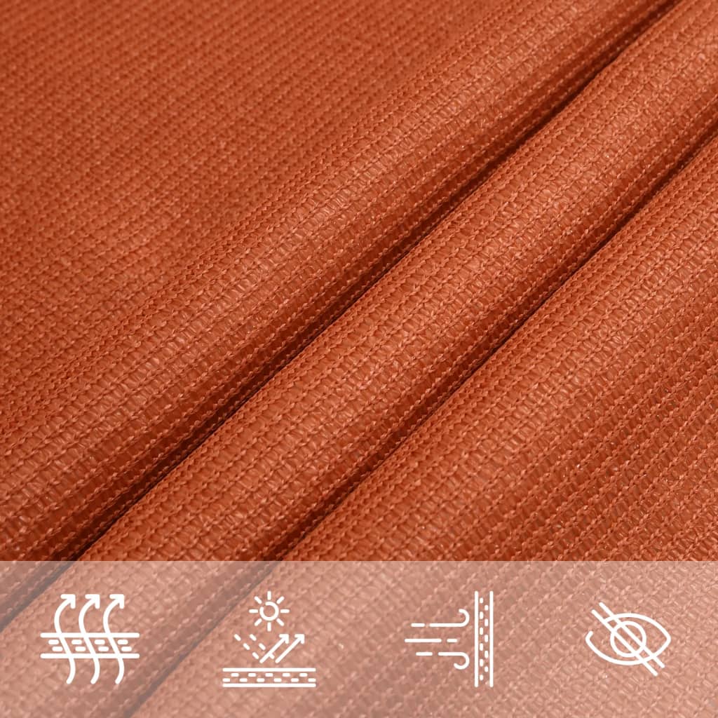 Sonnensegel 160 g/m² Orange 4x4x4 m HDPE