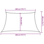 Sonnensegel 160 g/m² Trapezform Orange 3/4x2 m HDPE