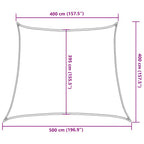Sonnensegel 160 g/m² Trapezform Orange 4/5x4 m HDPE