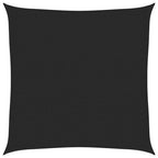 Sonnensegel 160 g/m² Schwarz 2x2 m HDPE