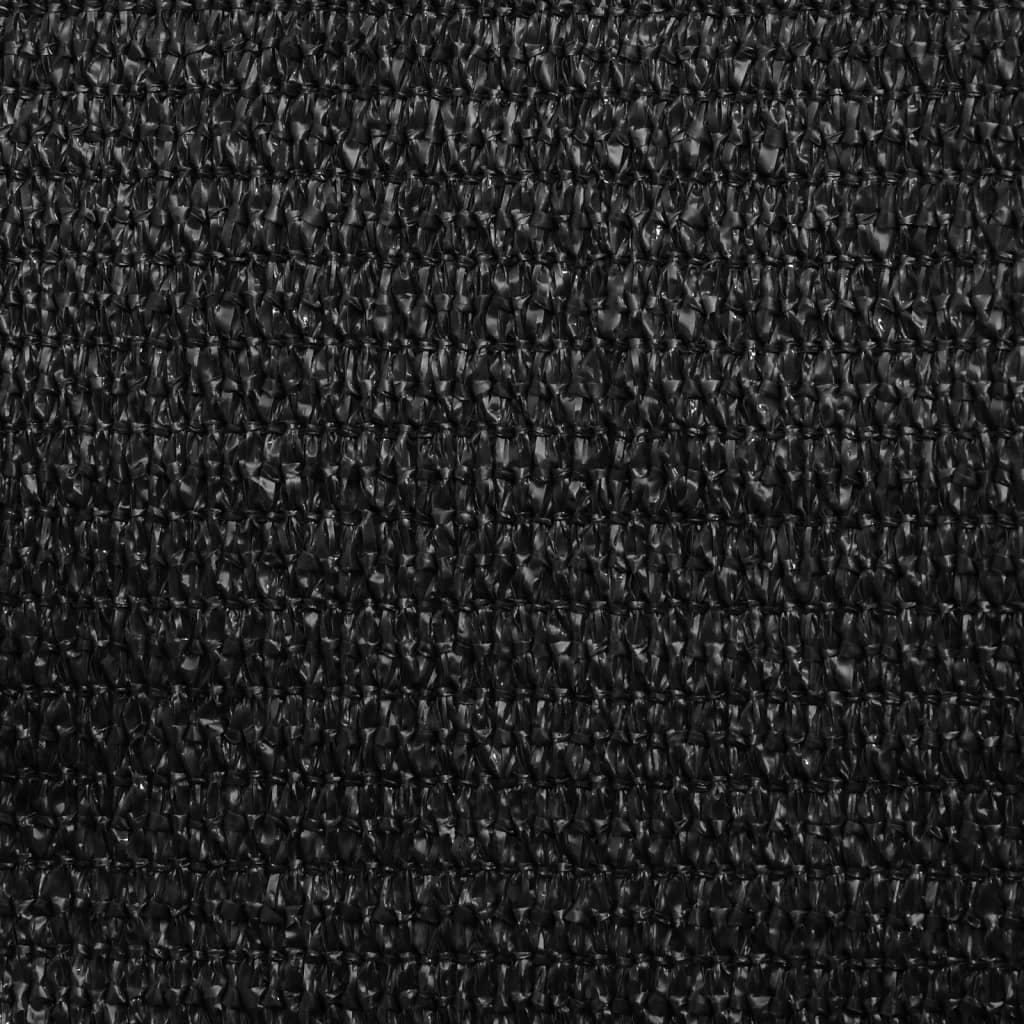 Sonnensegel 160 g/m² Schwarz 2x2 m HDPE