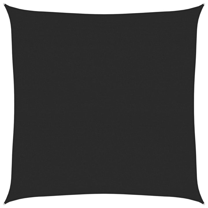 Sonnensegel 160 g/m² Schwarz 6x6 m HDPE