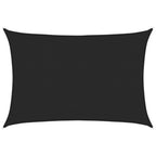 Sonnensegel 160 g/m² Schwarz 3,5x5 m HDPE