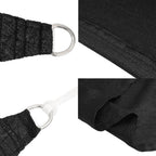 Sonnensegel 160 g/m² Schwarz 3,5x5 m HDPE