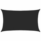 Sonnensegel 160 g/m² Schwarz 5x8 m HDPE
