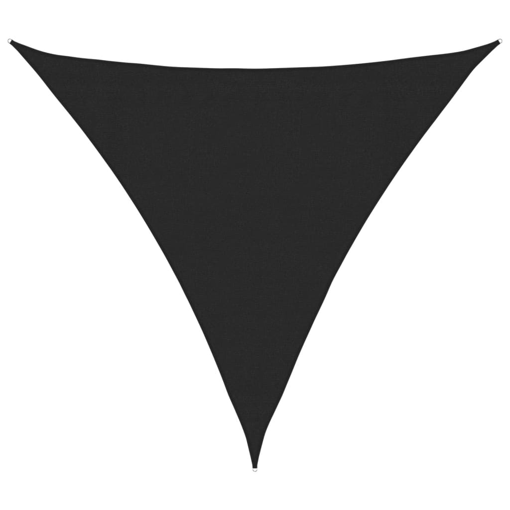 Sonnensegel 160 g/m² Schwarz 3x3x3 m HDPE