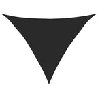 Sonnensegel 160 g/m² Schwarz 5x5x6 m HDPE