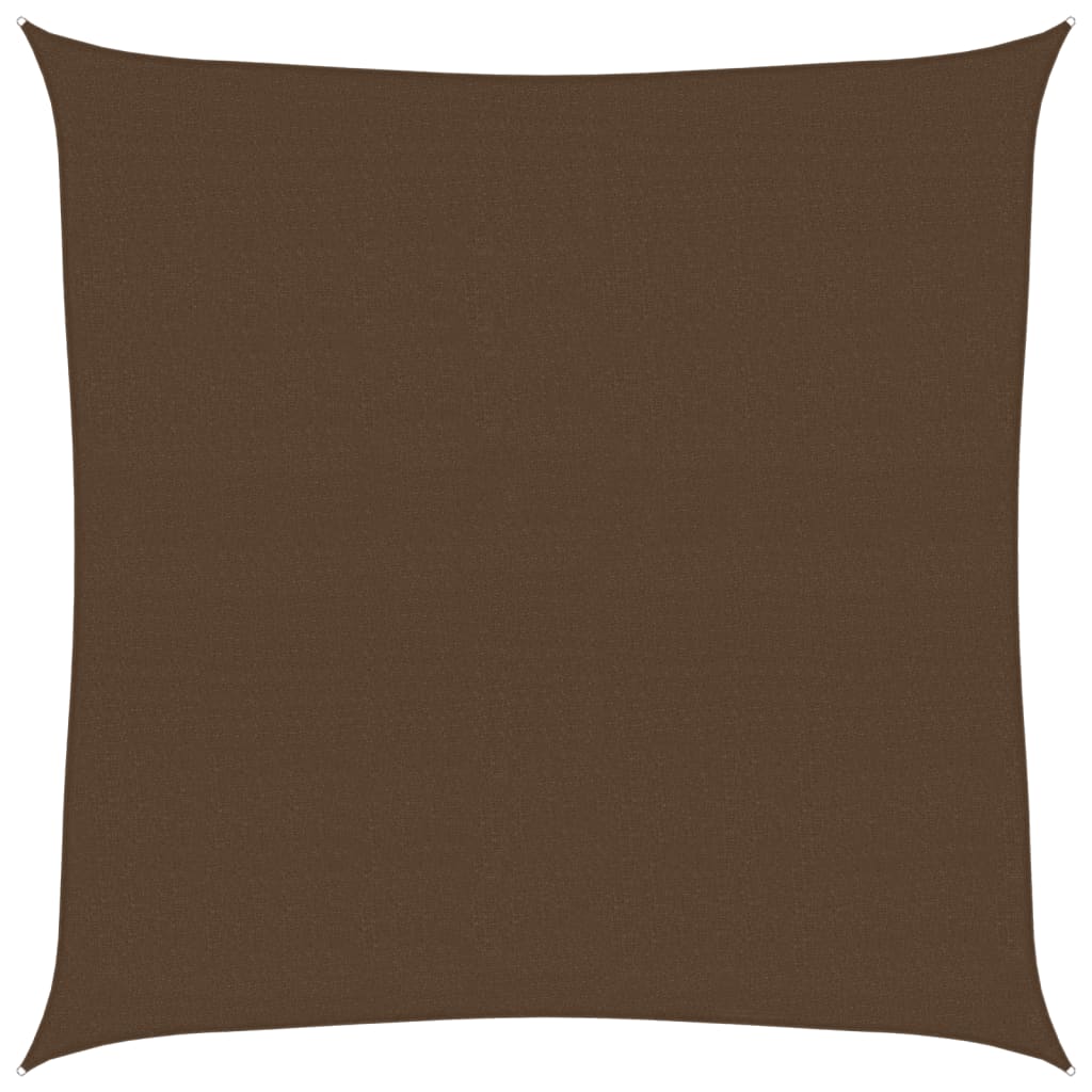 Sonnensegel 160 g/m² Braun 5x5 m HDPE