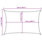 Sonnensegel 160 g/m² Braun 2x2,5 m HDPE