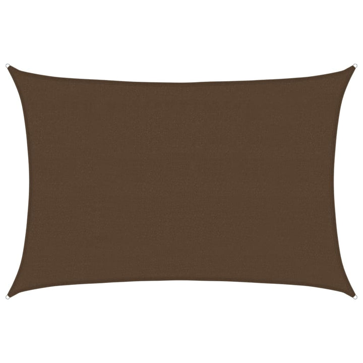 Sonnensegel 160 g/m² Braun 4x6 m HDPE
