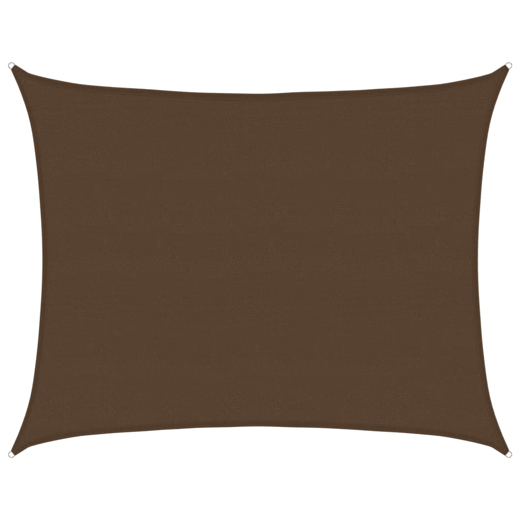 Sonnensegel 160 g/m² Braun 6x8 m HDPE
