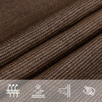 Sonnensegel 160 g/m² Braun 6x6x6 m HDPE