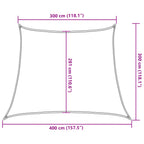 Sonnensegel 160 g/m² Braun 3/4x3 m HDPE